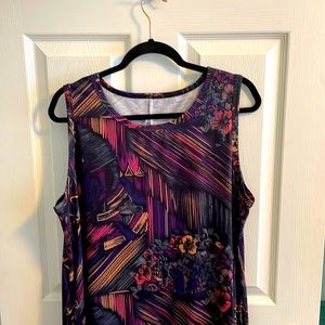 Multi-colored swing dress